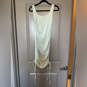 SHEIN adjustable teal dress